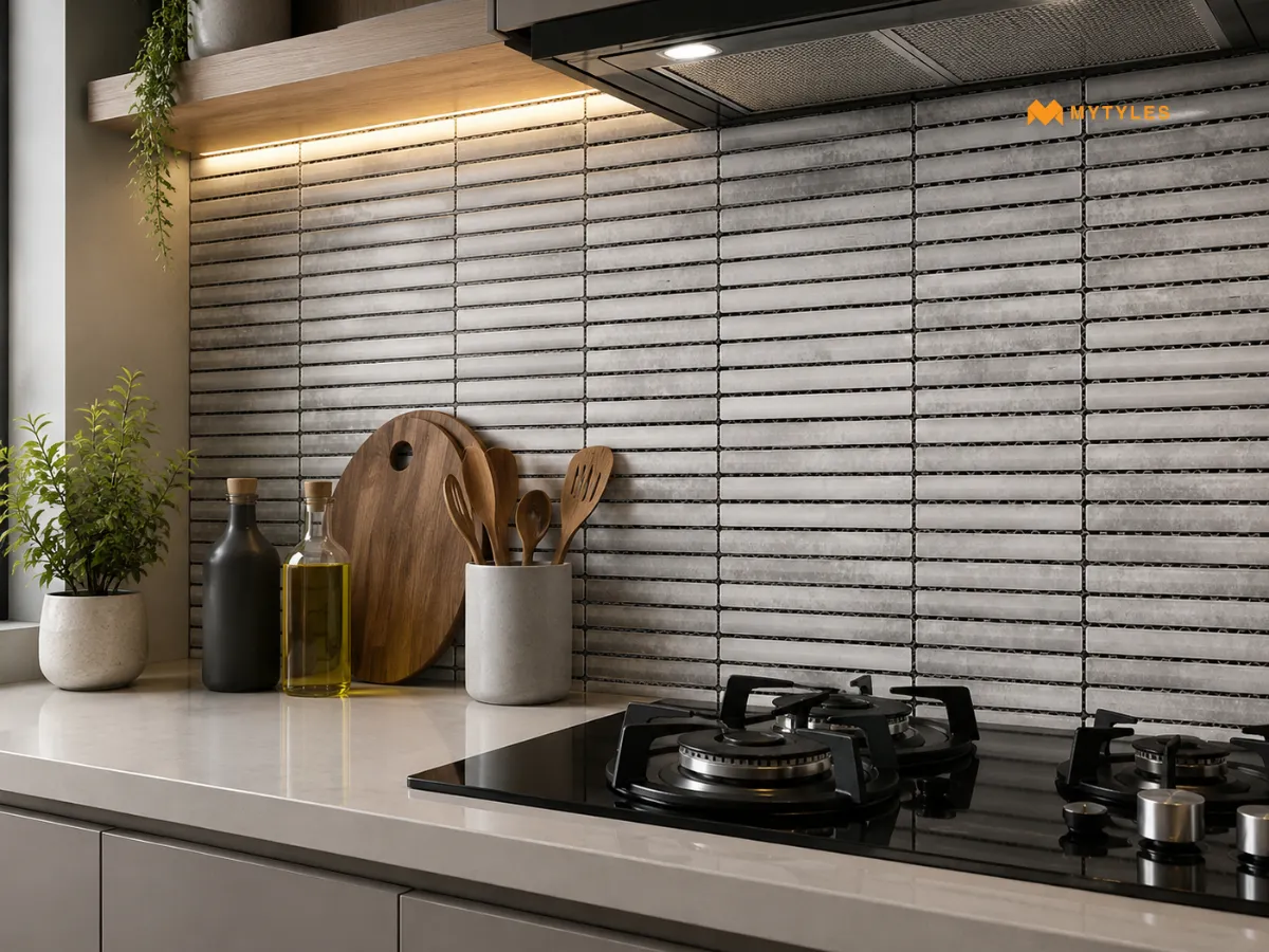 Imported Off White Kitkat Mosaic Wall Tile